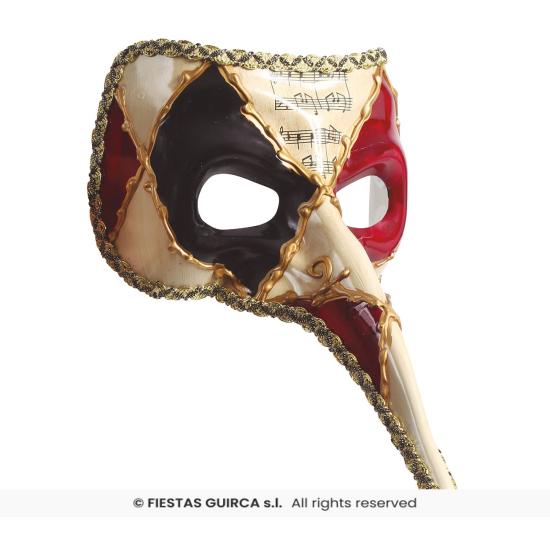 Máscara veneziana de nariz longo para adulto