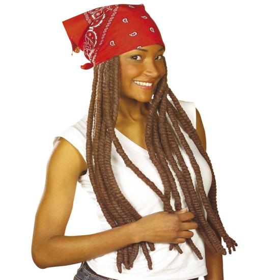 Bandana com Dreadlocks sortidas em 4 cores.