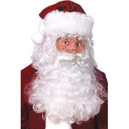 Barba e peruca profissional de Papai Noel