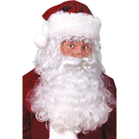 Barba e peruca profissional de Papai Noel