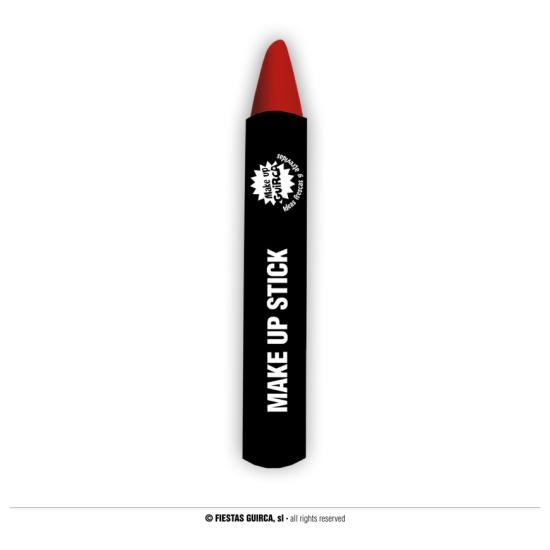 Bastão de maquiagem vermelho.