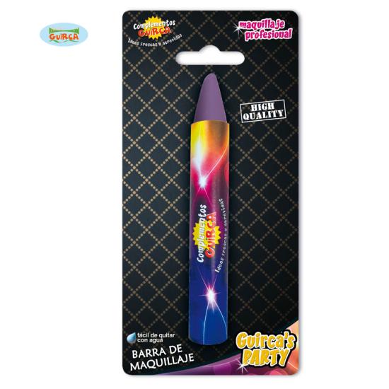 Bastão de maquiagem violeta..