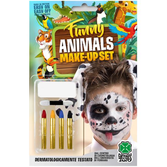 Base de maquiagem dálmata + 4 lápis em blister