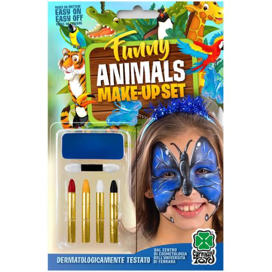Base de maquiagem Blue Butterfly + 4 lápis de maquiagem em blister