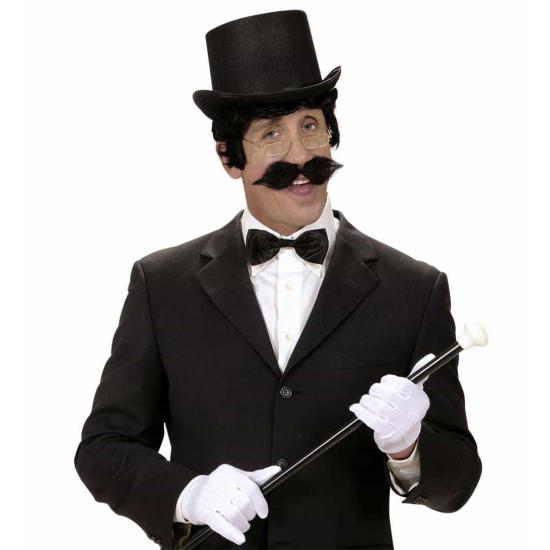 Bigode de cavalheiro de época.