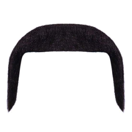Bigode preto dos anos 70 com adesivo. Bigode preto dos anos 70 com adesivo.