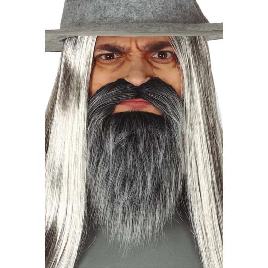 Bigode e barba grisalhos Bigode e barba grisalhos
