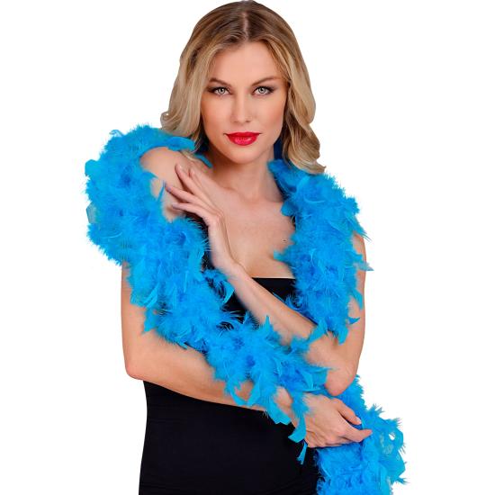 Boa de penas azul luxuosa 1,80 metros 50 gramas