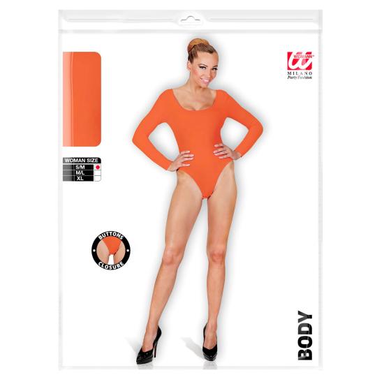 Body feminino laranja