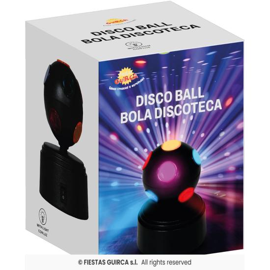 Bola de discoteca LED preta (9x9x12 cm)