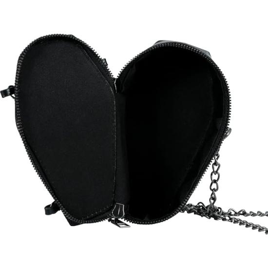 Bolsa Caixão Preto (17x10 cm) – Acessório Unissex para Halloween e Festas