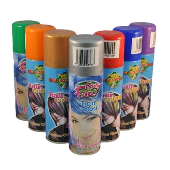 Frasco de 140 Spray Fluorescente para Cabelo 125 ml Azul. Frasco de 140 Spray Fluorescente para Cabelo 125 ml Azul.