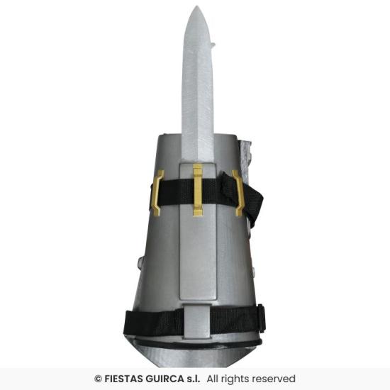 Pulseira com adaga ninja retrátil, 30 cm