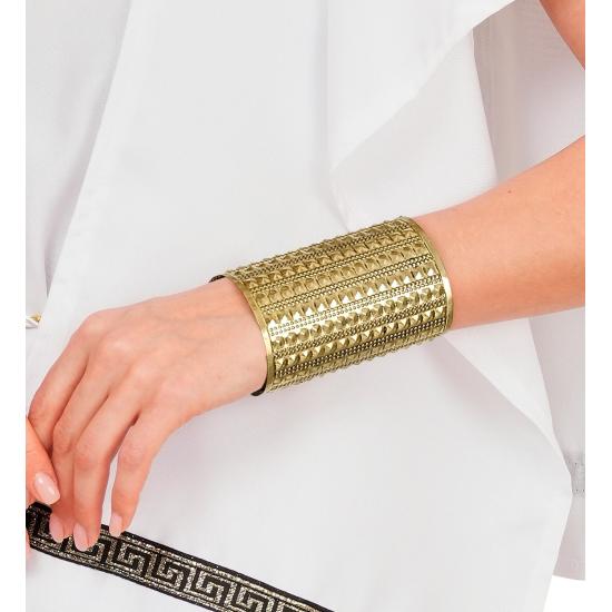 Pulseira de metal dourado cravejada | Acessório para trajes egípcios, romanos ou gregos – Widmann Pulseira de metal dourado cravejada | Acessório para trajes egípcios, romanos ou gregos – Widmann