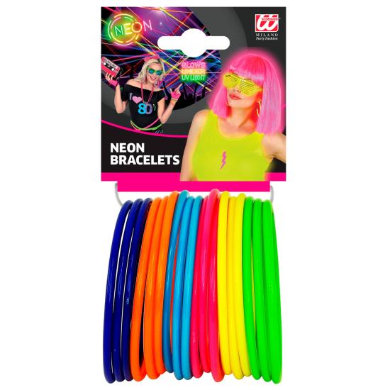 Pulseiras Neon Multicoloridas – Pacote com 18 unidades. Pulseiras Neon Multicoloridas – Pacote com 18 unidades.