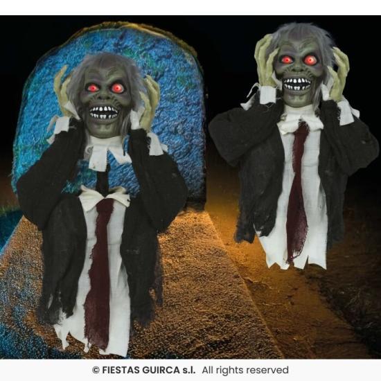 Busto de Zumbi com Luz, Som e Movimento (55 cm)