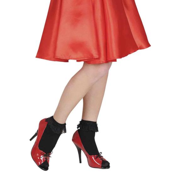 Meias com babados anos 50