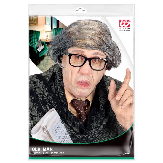 Trajes de idoso careca com cabelo