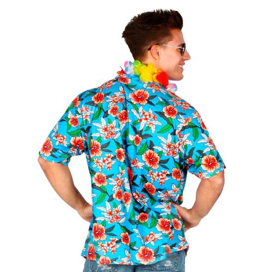 Camisa Havaiana Flores Turquesa Camisa Havaiana Flores Turquesa