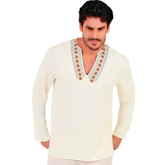 Camisa Hippie Masculina - Estilo Anos 60 e 70