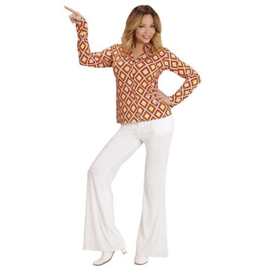 Camisa Feminina Anos 70 Losangos ^