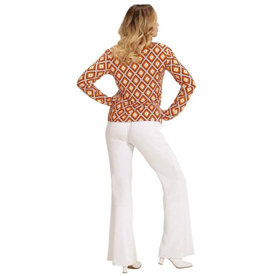 Camisa Feminina Anos 70 Losangos ^