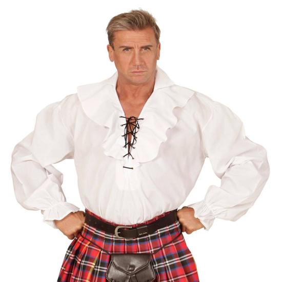 Camisa masculina pirata/renascentista branca