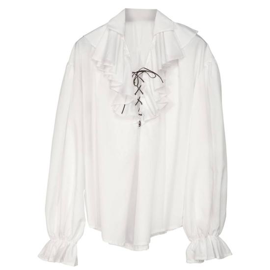 Camisa masculina pirata/renascentista branca