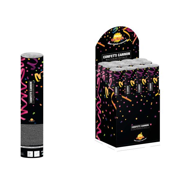 Canhão de confete de ar comprimido de vários tamanhos