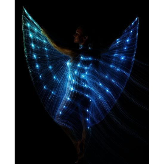 Capa de íris com hastes e luz LED – 140 cm