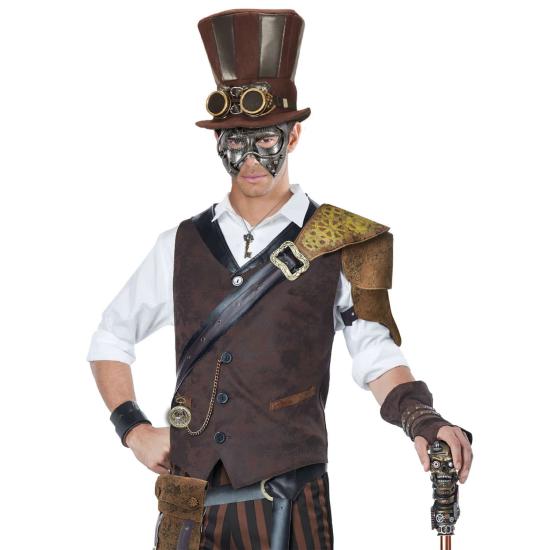 Máscara Steampunk Prateada
