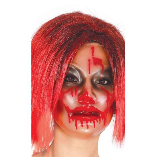 Máscara Transparente Mulher Sangue