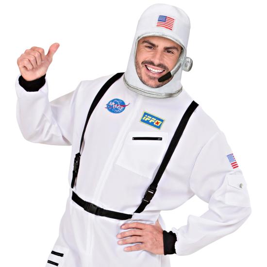 Capacete de astronauta de tecido luxuoso adulto
