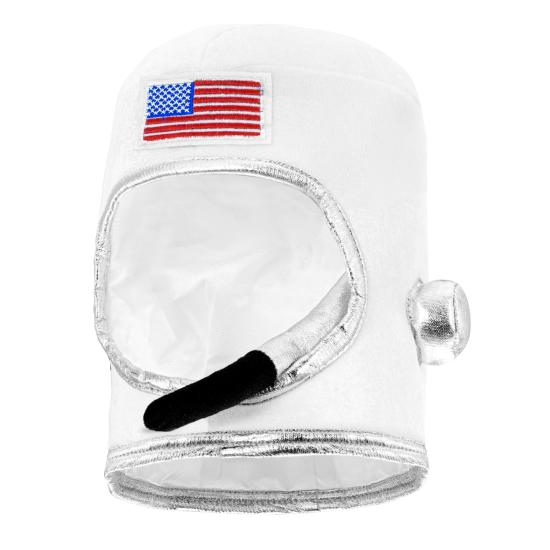 Capacete de astronauta de tecido luxuoso adulto