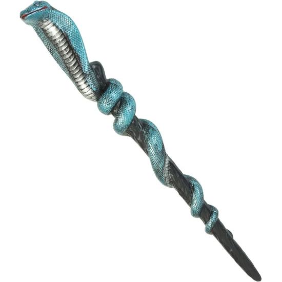 Cetro de Serpente 64 cm – Acessório Egípcio para Fantasias de Faraó e Cleópatra