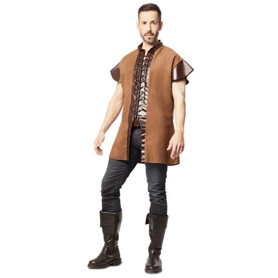 Colete Medieval Castanho para adulto