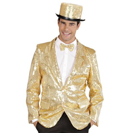 Chaqueta Dorada de Lentejuelas Lujo para adulto Chaqueta Dorada de Lentejuelas Lujo para adulto