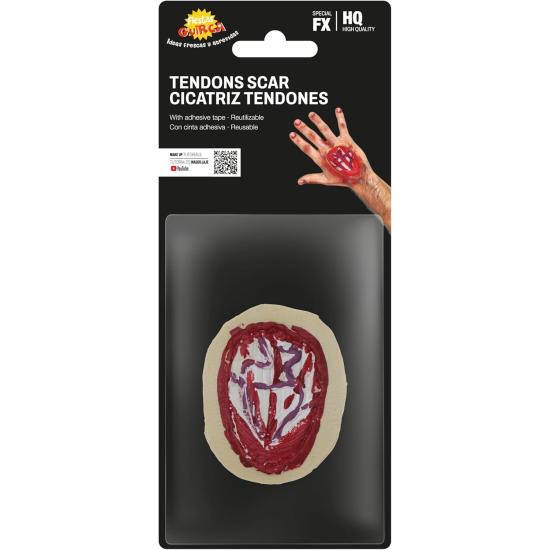 Cicatriz de tendão para mão, 10 cm. Látex.