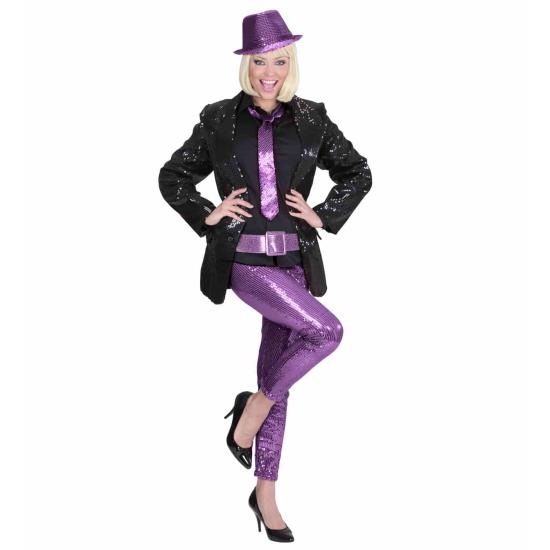 Cinto Glitter Roxo 120 cm.