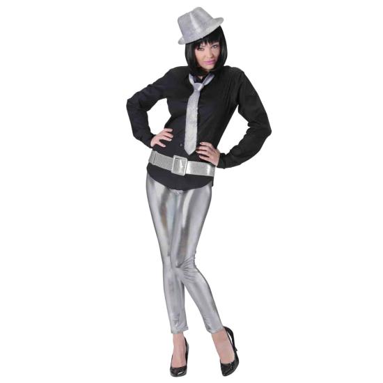 Cinto Glitter Prata 120 cm.