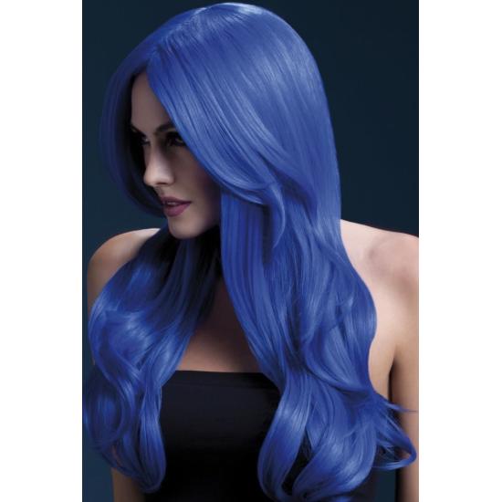 Coleção Fever, Peruca Khloe, Azul Neon