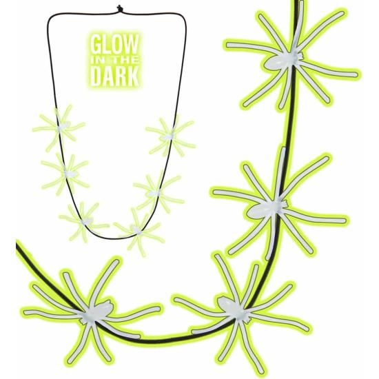 Colar Aranha Fosforescente 60 cm.