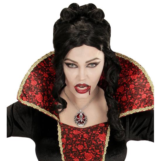 Collar Calavera con Rubí Rojo Collar Calavera con Rubí Rojo