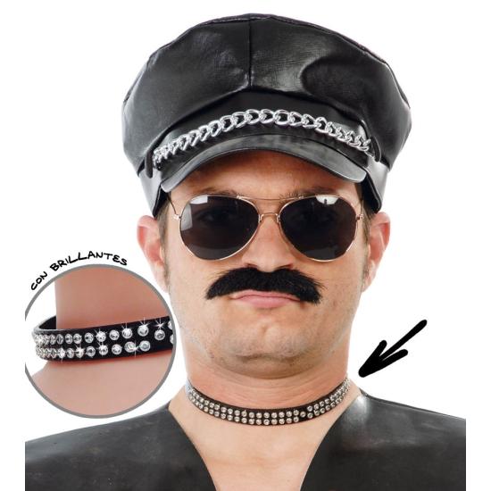 colar punk brilhante colar punk brilhante