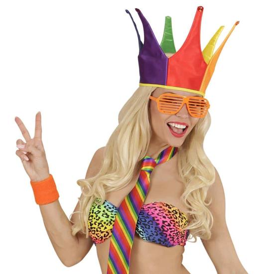 Coroa arco-íris unissex.