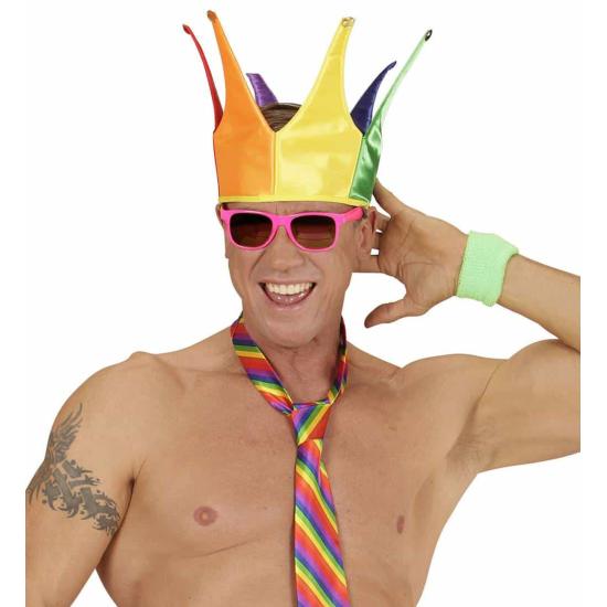 Coroa arco-íris unissex.