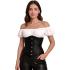 Corset preto feminino – Top elegante para fantasia de princesa e marquesa