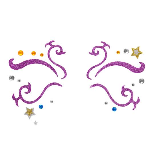 Decoração adesiva de rosto de fada