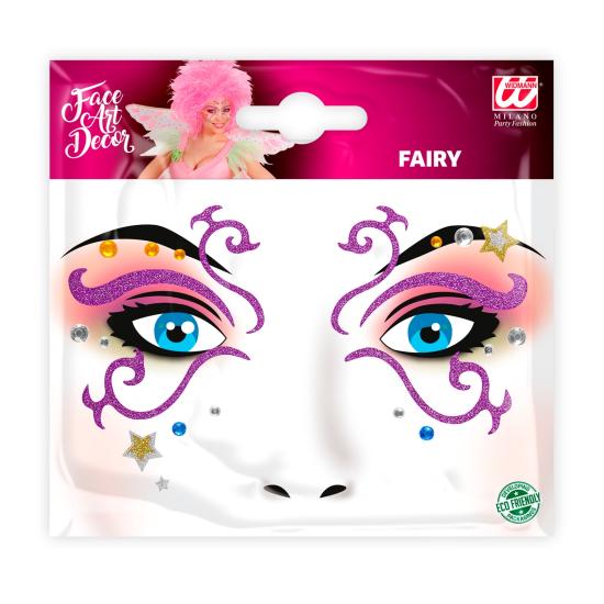 Decoração adesiva de rosto de fada