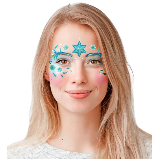 Decoração adesiva de rosto de princesa